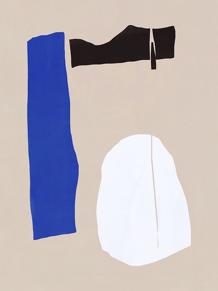 DAccouper abstract in blue 02 art print by Little Dean for $57.95 CAD