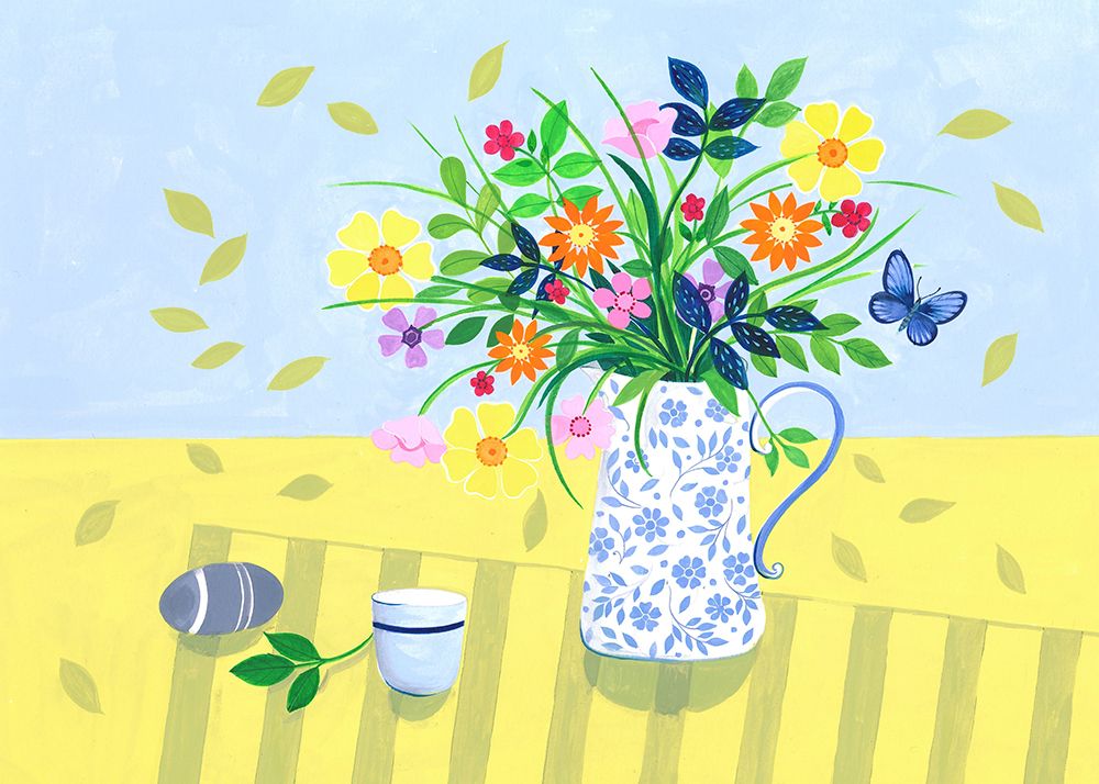 Bouquet and Pebble art print by Isabelle Brent for $57.95 CAD
