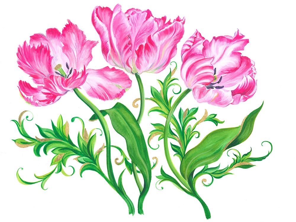Three Parrot Tulips art print by Isabelle Brent for $57.95 CAD
