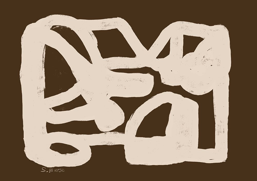 Brown ABSTRACT art print by Sharyn Bursic for $57.95 CAD