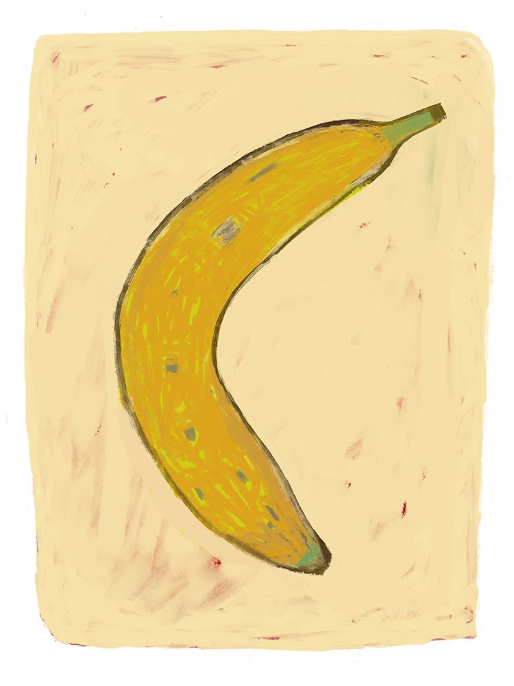 Big banana art print by Sharyn Bursic for $57.95 CAD