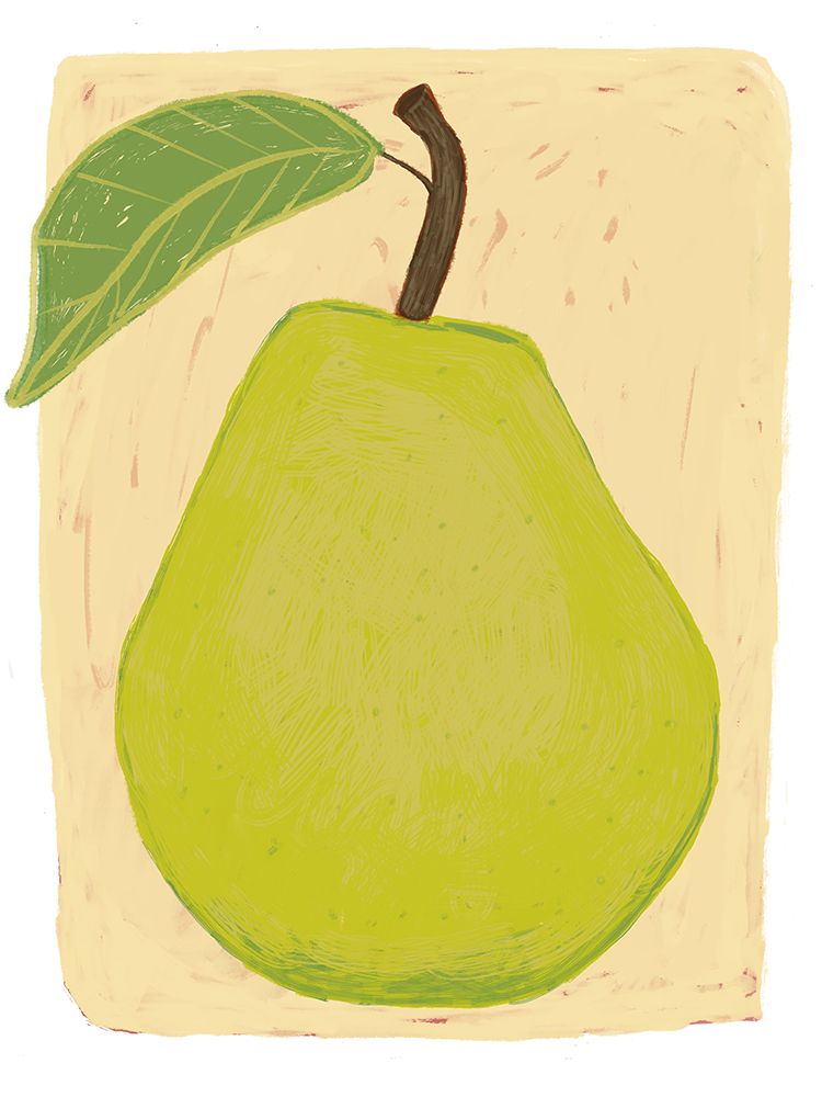Big green pear art print by Sharyn Bursic for $57.95 CAD