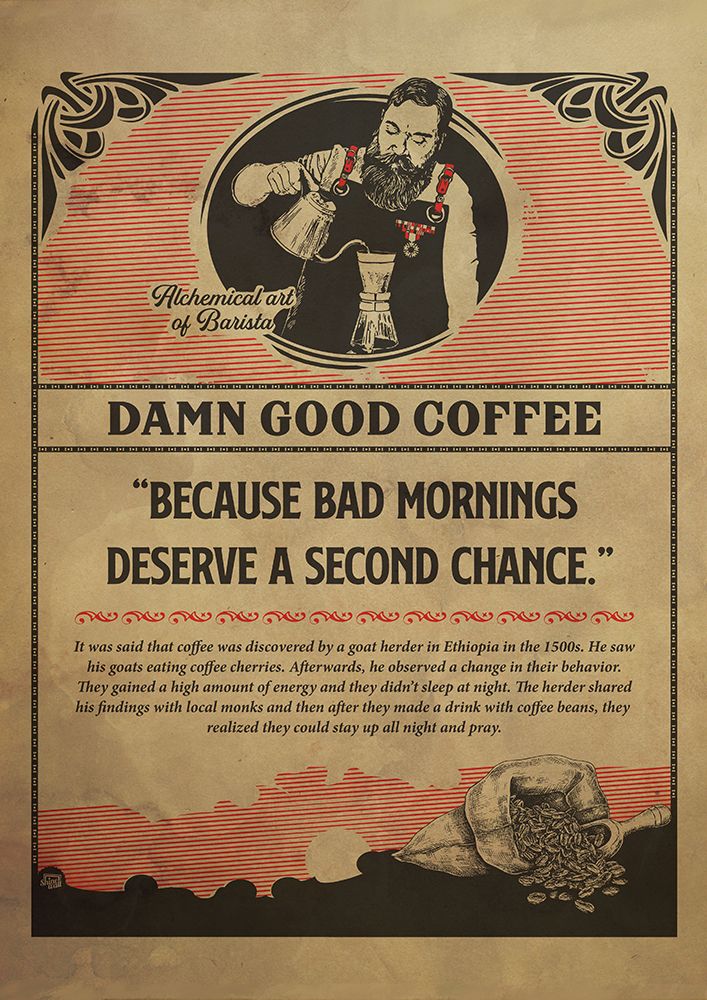 Barista Coffee Print art print by Dionisis Gemos for $57.95 CAD