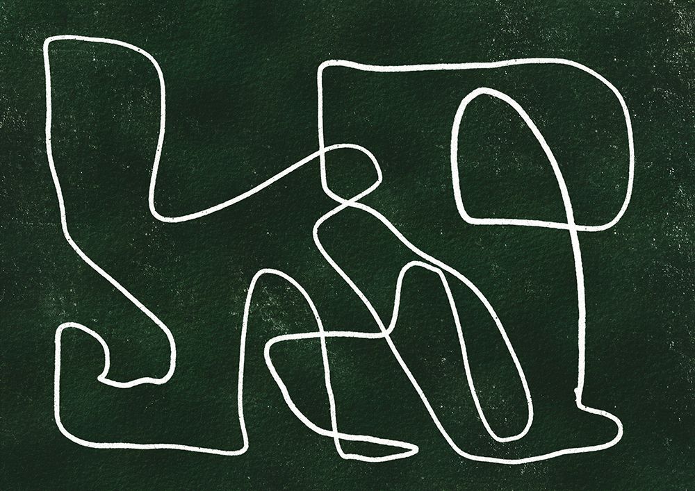 Green scribble art print by Sharyn Bursic for $57.95 CAD