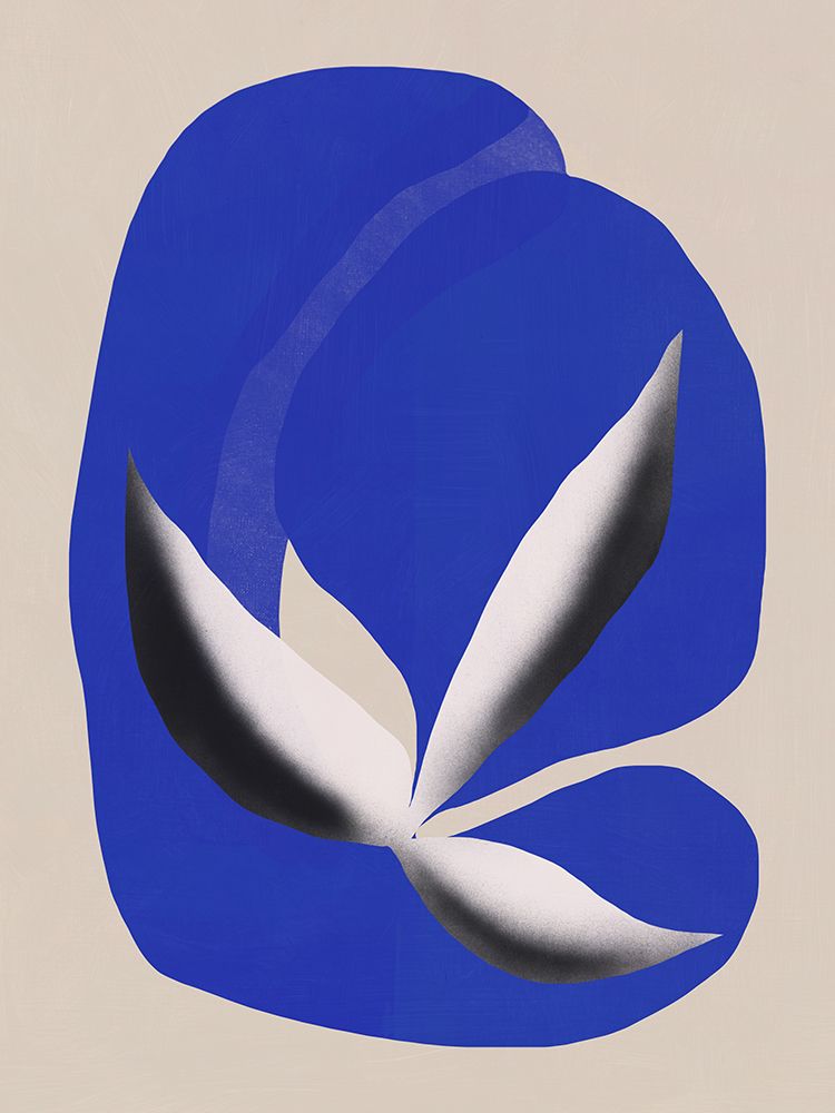Liquid cobalt blue abstraction 02 art print by Little Dean for $57.95 CAD