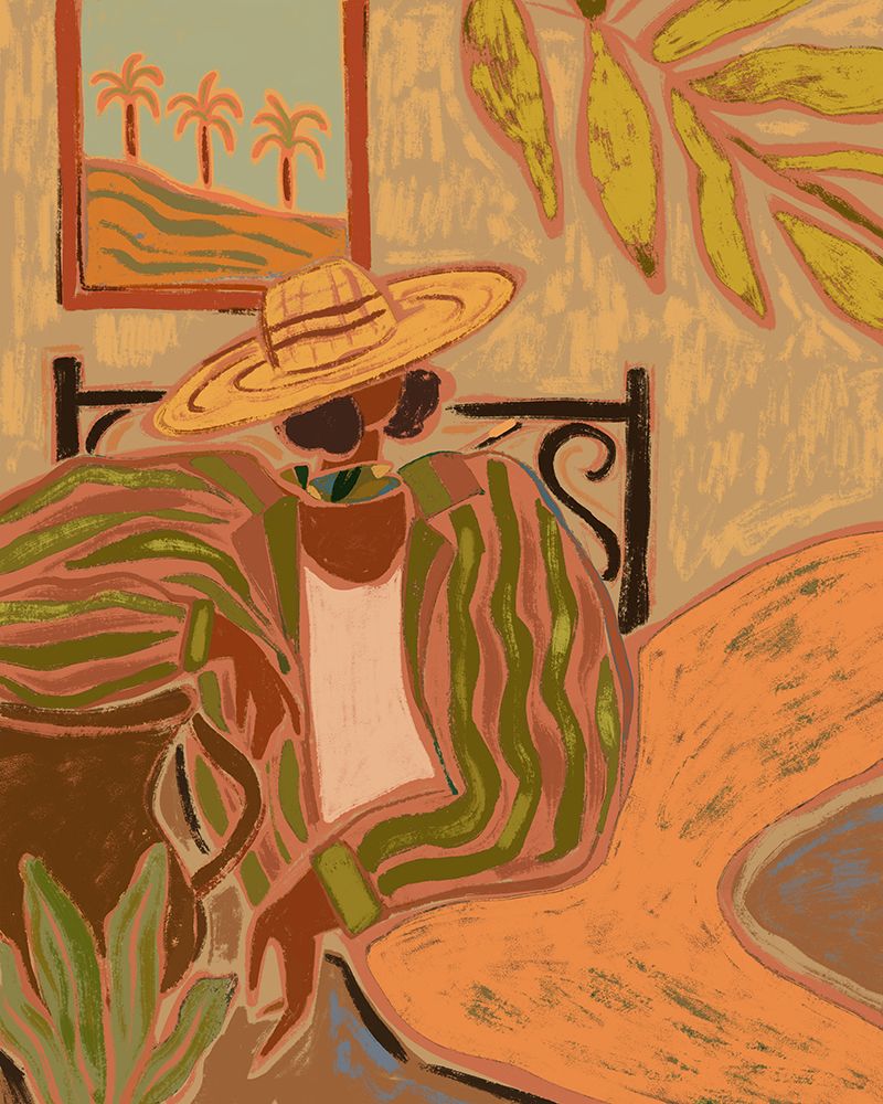 Lady in Stripe art print by Arty Guava for $57.95 CAD