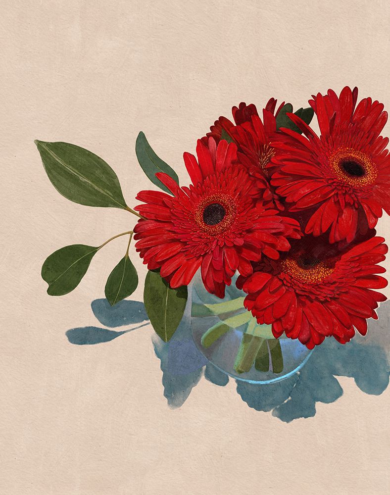 Gerbera Daisy art print by Katie O'Shea for $57.95 CAD