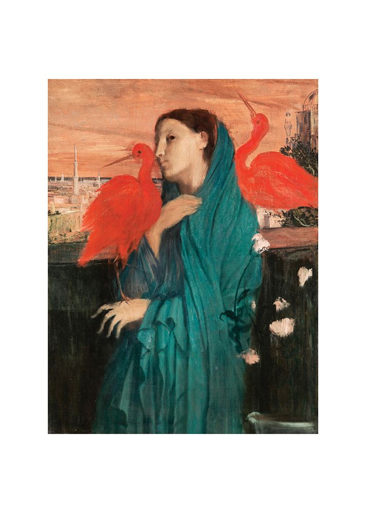 Young Woman With Ibis No.2 art print by Edgar Degas for $57.95 CAD