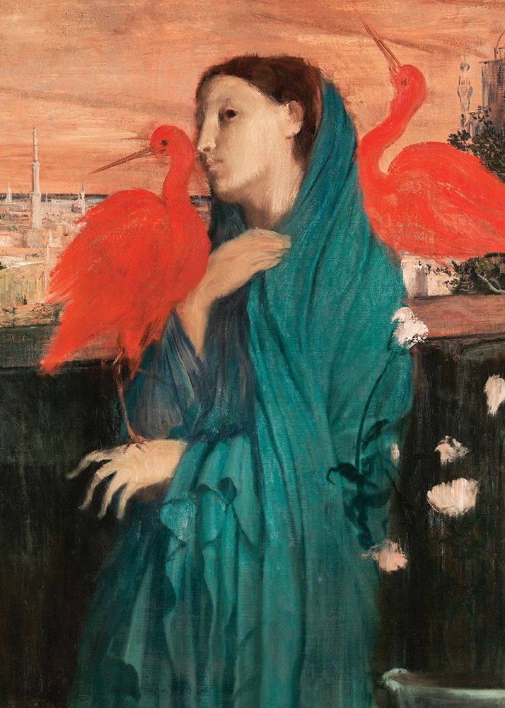 Young Woman With Ibis art print by Edgar Degas for $57.95 CAD