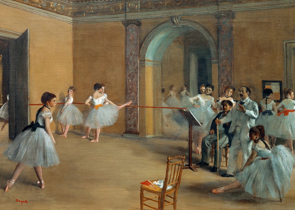The Dance Foyer At the Opera On the Rue Le Peletier art print by Edgar Degas for $57.95 CAD