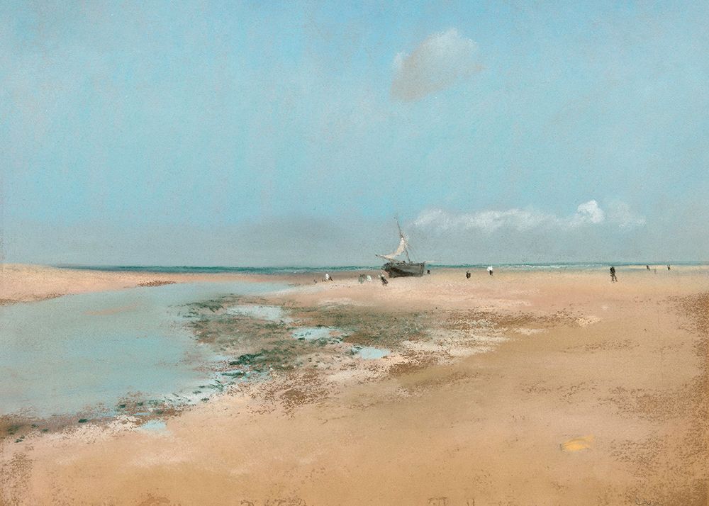 Beach At Low Tide art print by Edgar Degas for $57.95 CAD