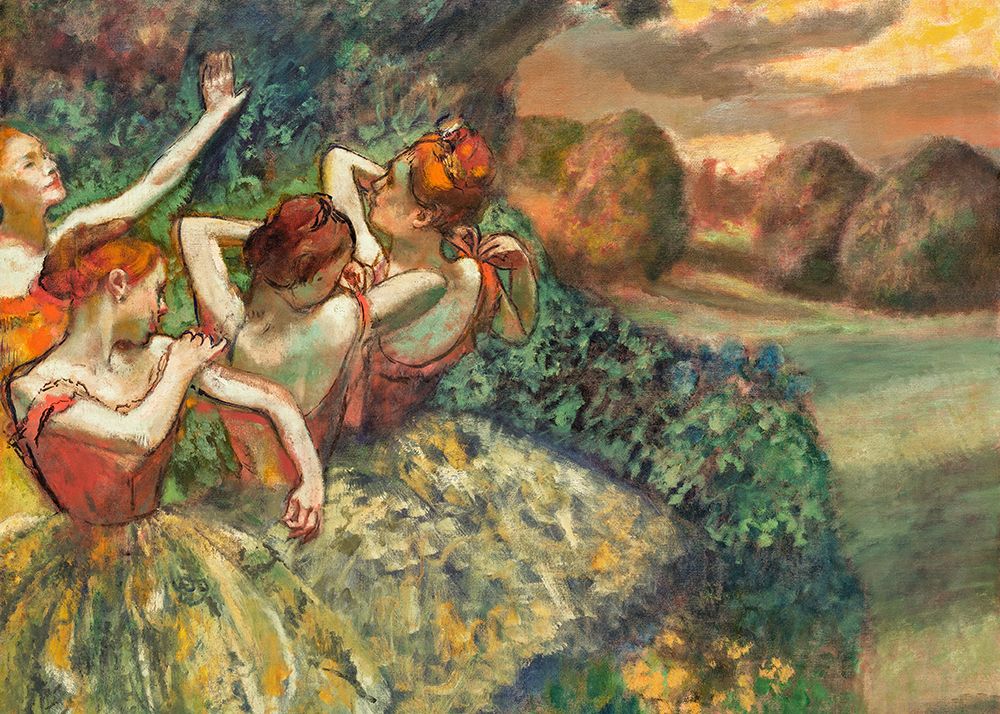 Four Dancers art print by Edgar Degas for $57.95 CAD