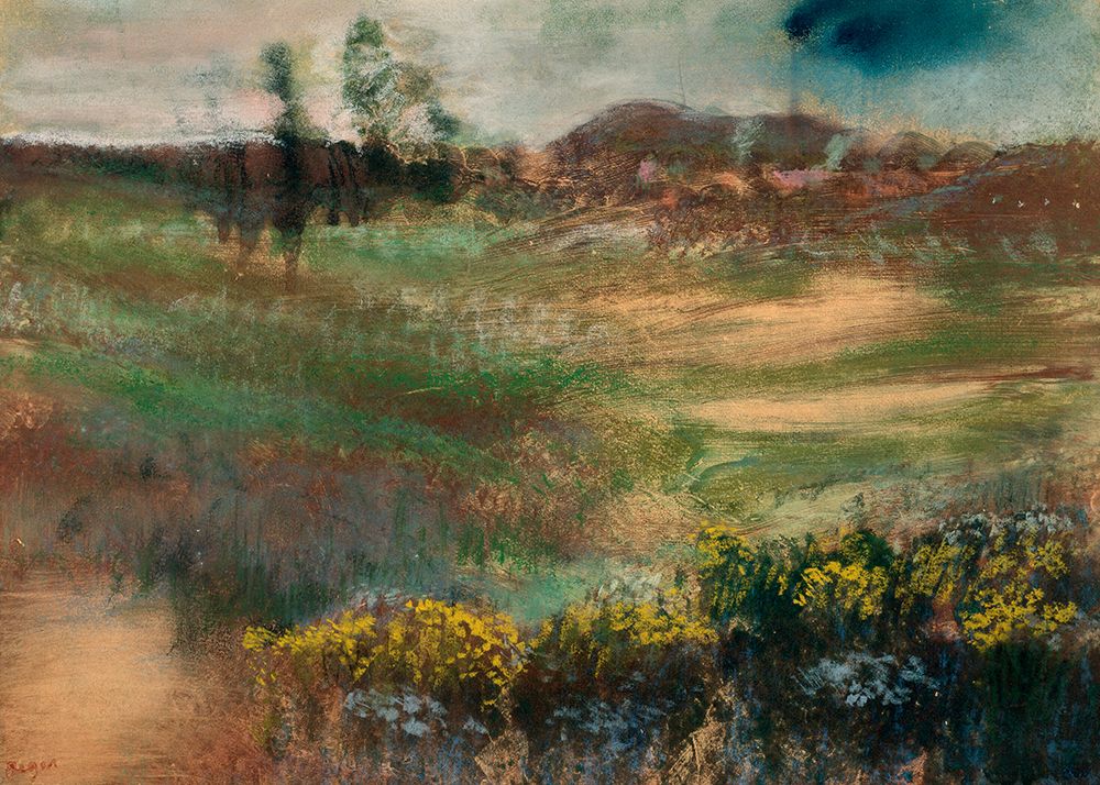 Landscape With Smokestacks art print by Edgar Degas for $57.95 CAD