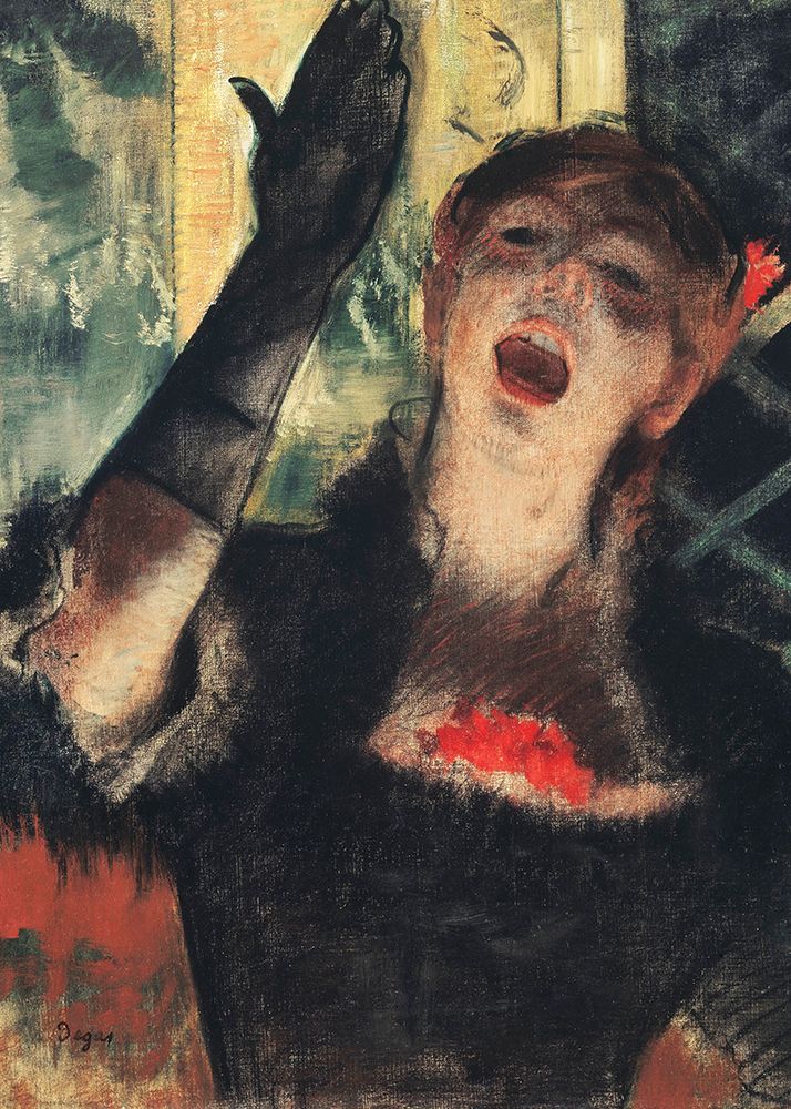 CafeI├é∩┐╜ Singer art print by Edgar Degas for $57.95 CAD