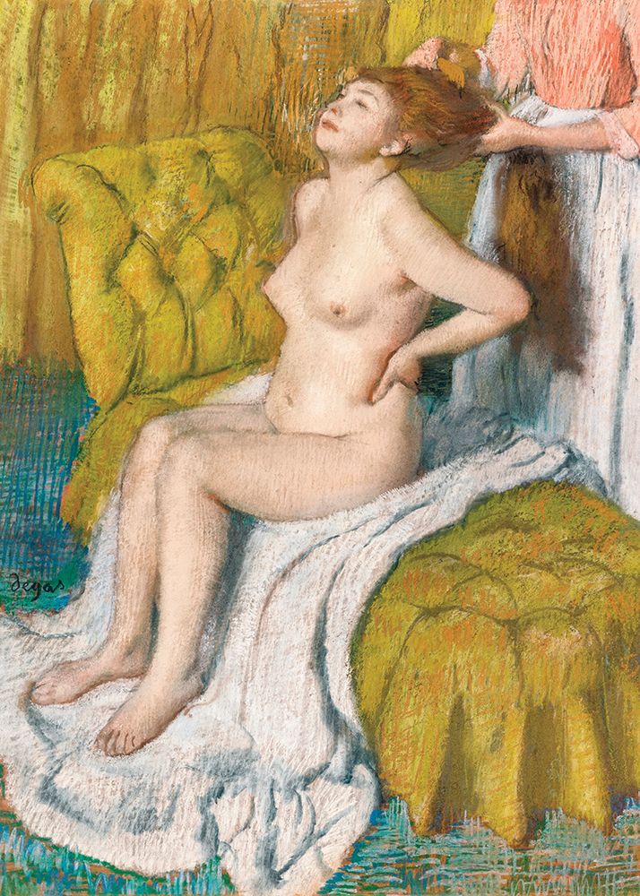Nude Lady With Breast Showing art print by Edgar Degas for $57.95 CAD