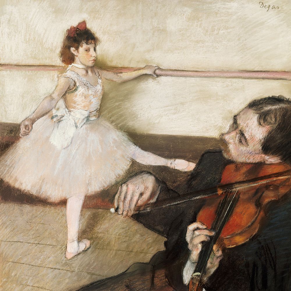 The Dance Lesson art print by Edgar Degas for $57.95 CAD