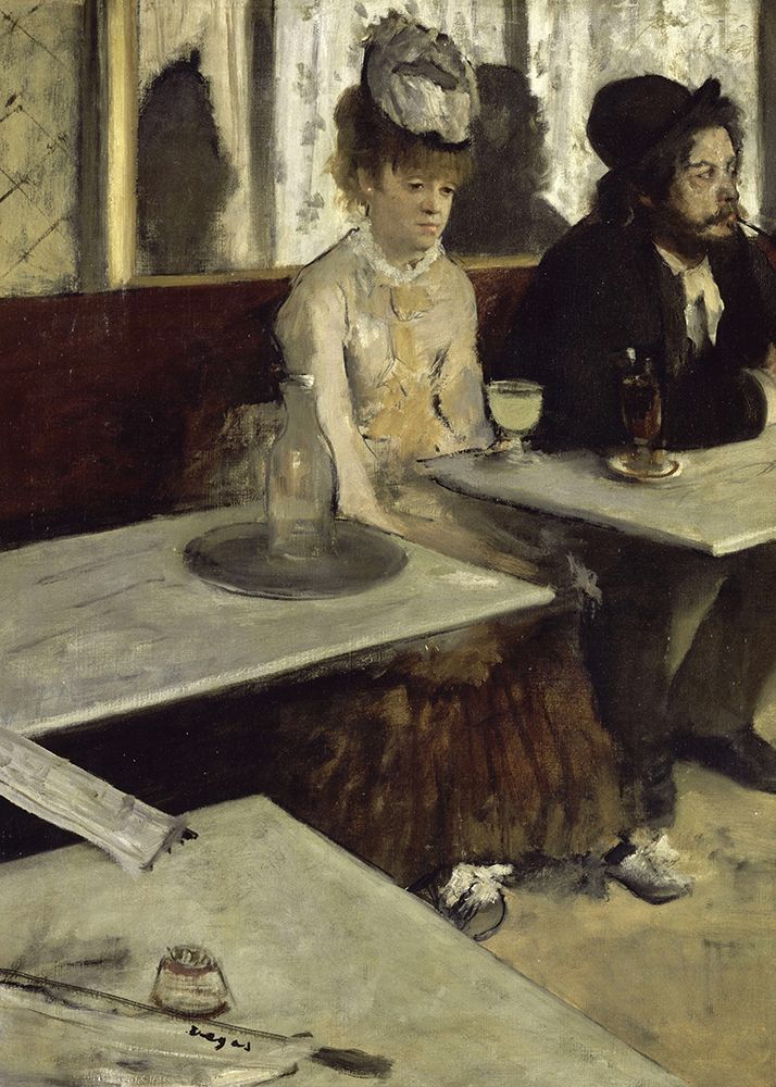 In a CafeI├é∩┐╜ art print by Edgar Degas for $57.95 CAD