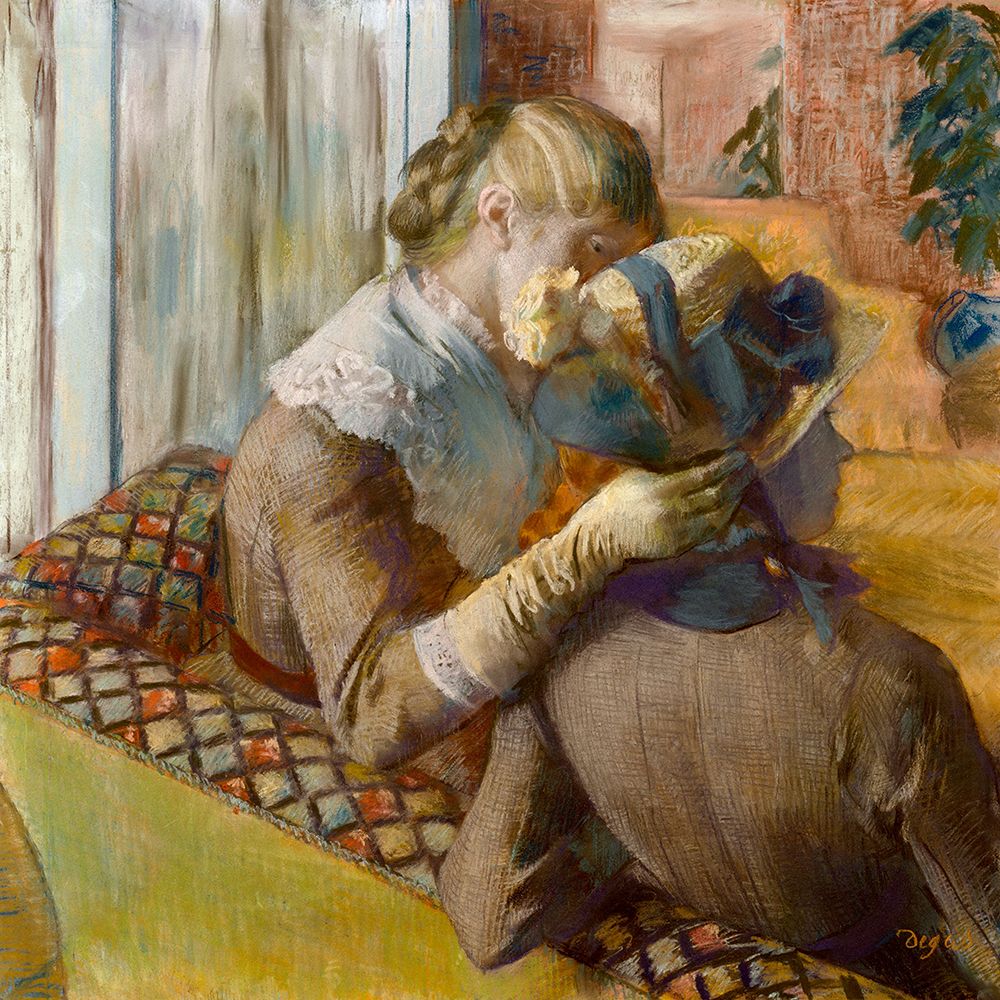 At the Milliners .png art print by Edgar Degas for $57.95 CAD