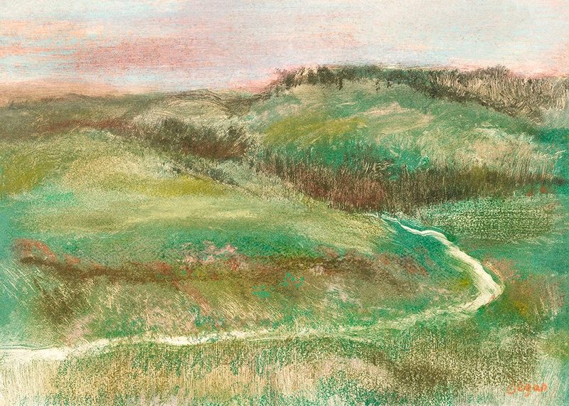 Landscape art print by Edgar Degas for $57.95 CAD