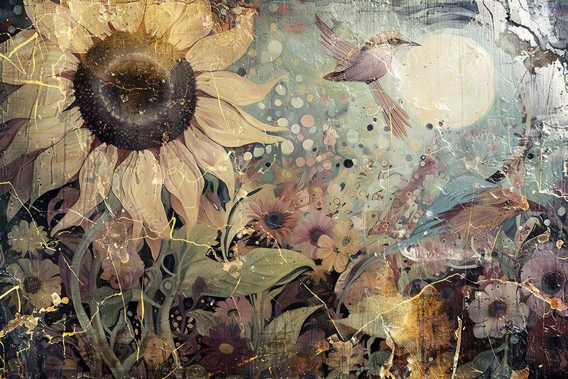 Flower Floral Art Illustration Wallart 044 art print by Rafal Kulik for $57.95 CAD