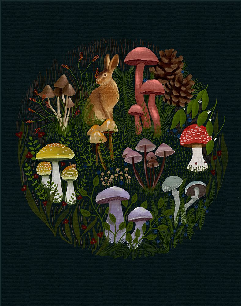 Night Rabbitv2 art print by Katie O'Shea for $57.95 CAD