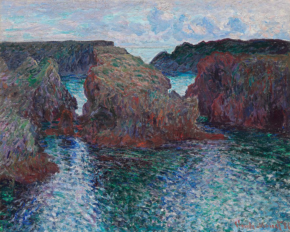 Rocks At Port Goulphar art print by Claude Monet for $57.95 CAD