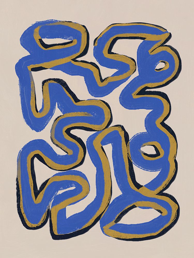 Abstract line deco 02 art print by Little Dean for $57.95 CAD