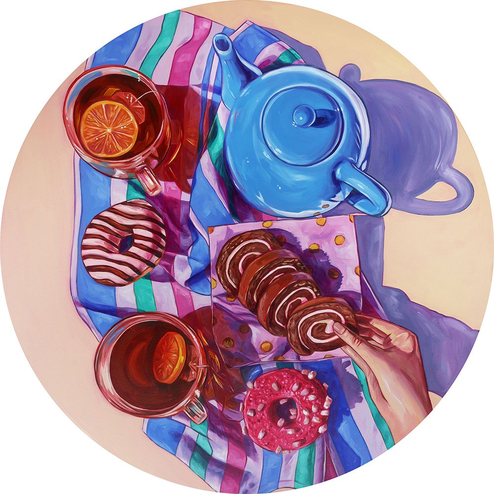 Hot Tea and Hot Pink art print by Anna Zdanowicz for $57.95 CAD