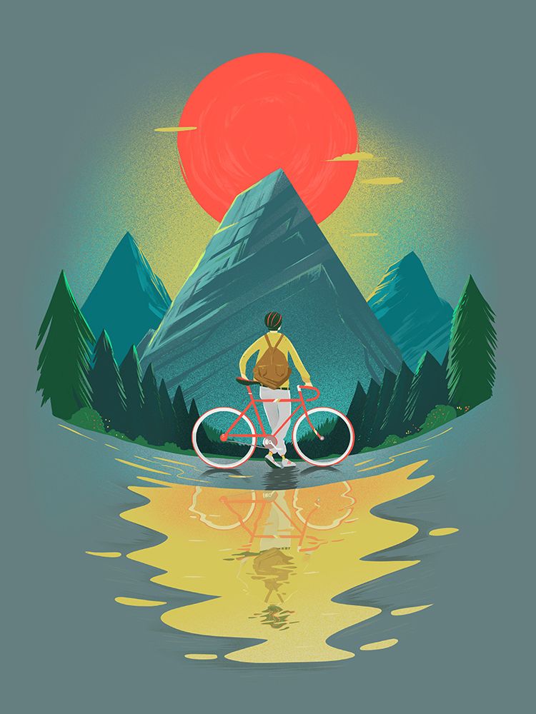 Mountain Range Riding art print by Mark Harrison for $57.95 CAD