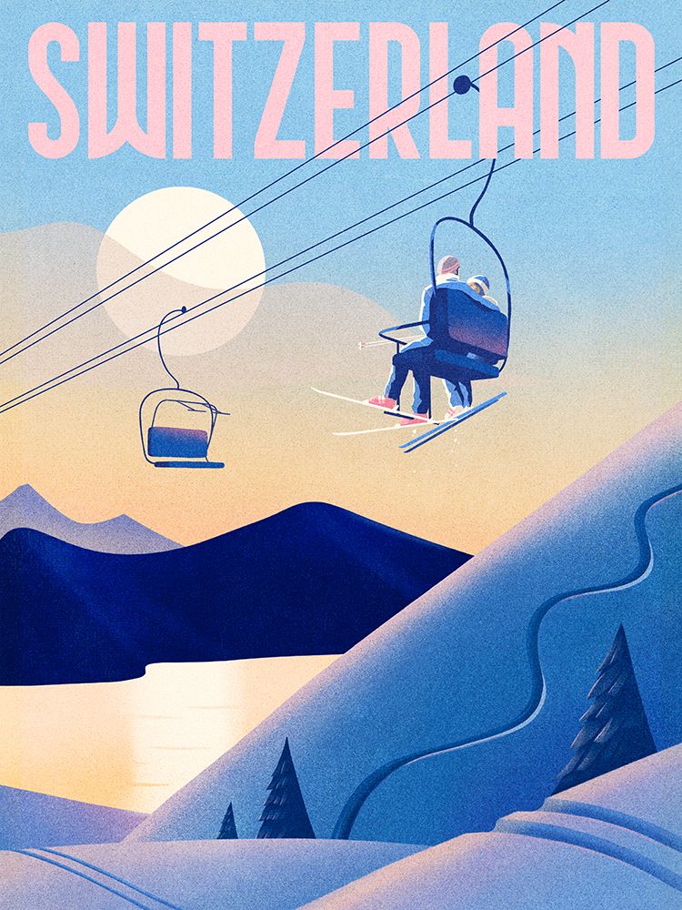 Ski Switzerland art print by Mark Harrison for $57.95 CAD