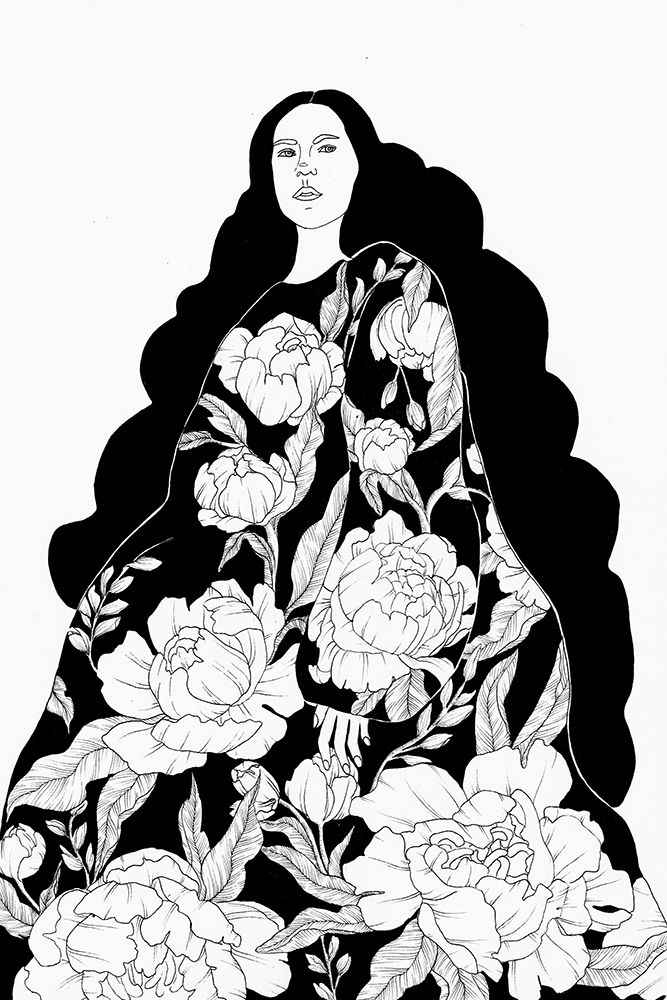 A Dress Made of Spring Large art print by E.C. Mazur for $57.95 CAD