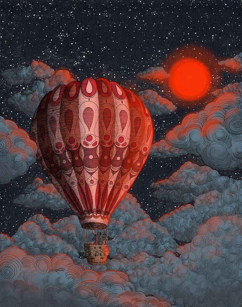 Adventure Awaits Colour Original art print by E.C. Mazur for $57.95 CAD