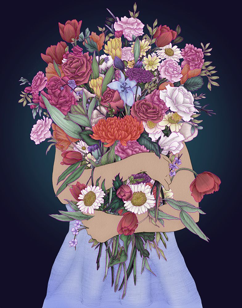 Gathering a Garden Colour Large art print by EC Mazur for $57.95 CAD