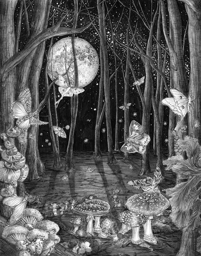 Midnight Magic Original art print by E.C. Mazur for $57.95 CAD