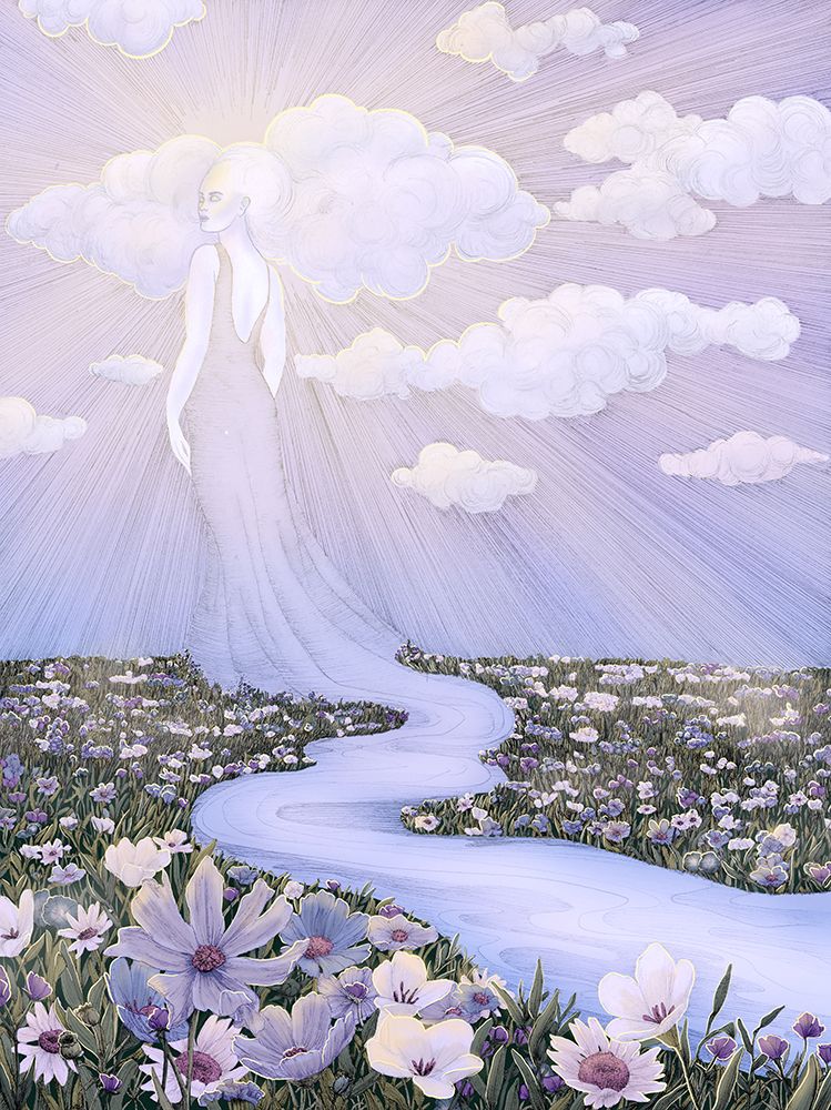 Spirit of River and Sky Color Large art print by E.C. Mazur for $57.95 CAD