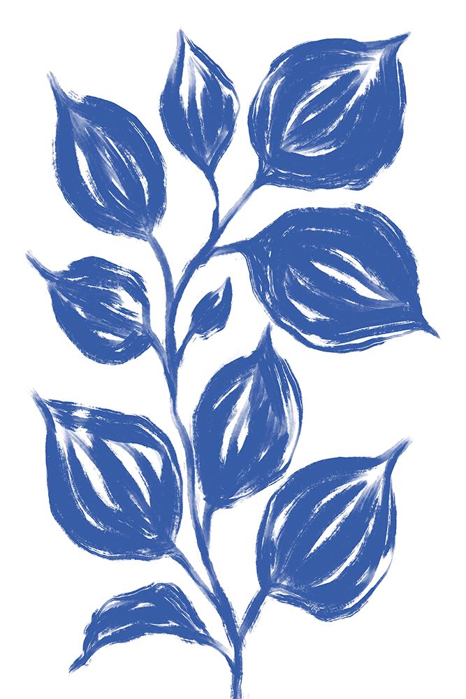 Blue Leaves art print by Martina for $57.95 CAD