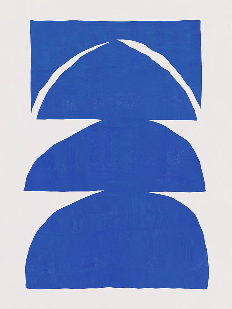 Cobalt blue cut out art print by Little Dean for $57.95 CAD