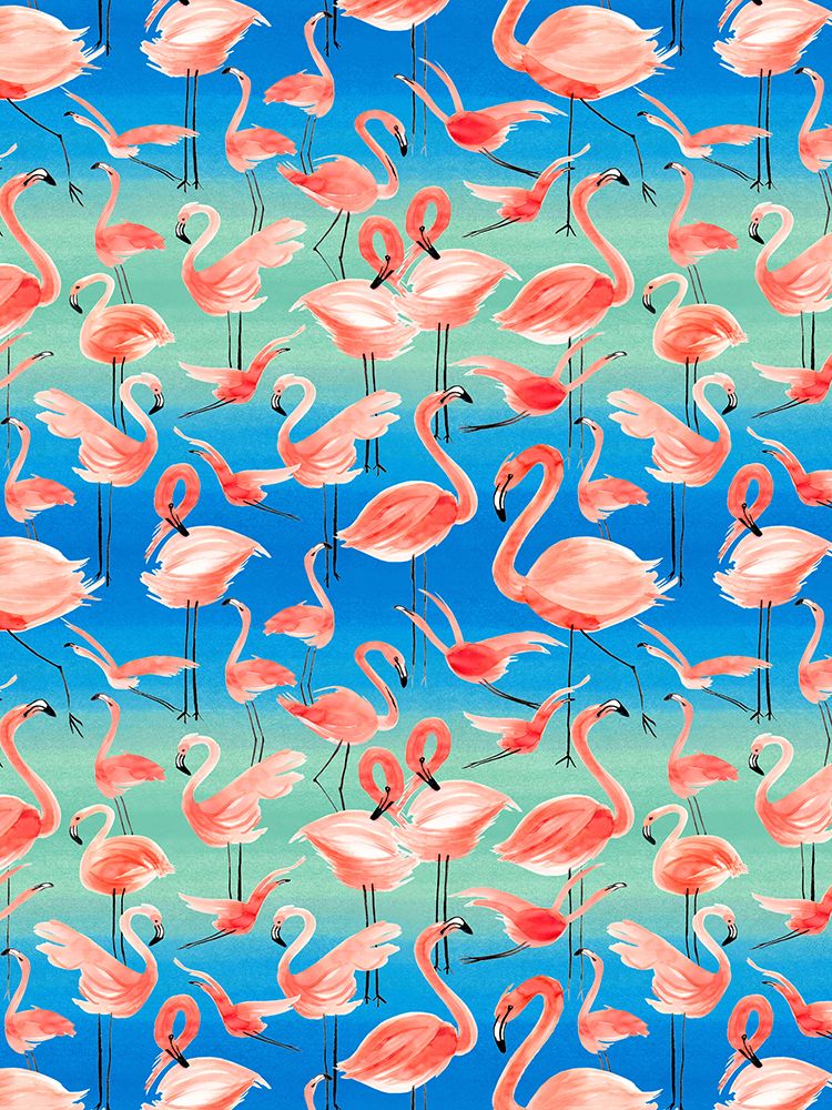 Tropical Flamingo Pink art print by Ninola Design for $57.95 CAD
