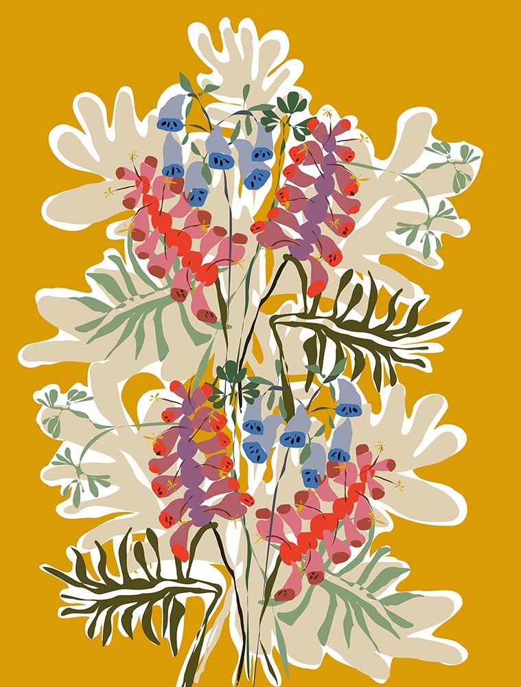 Foxglove DAccoupe Papier art print by Annick for $57.95 CAD