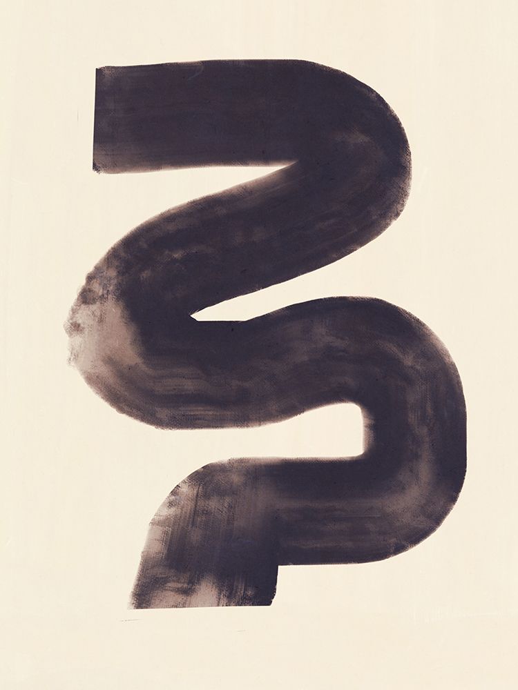 Minimal bold brush art print by Little Dean for $57.95 CAD