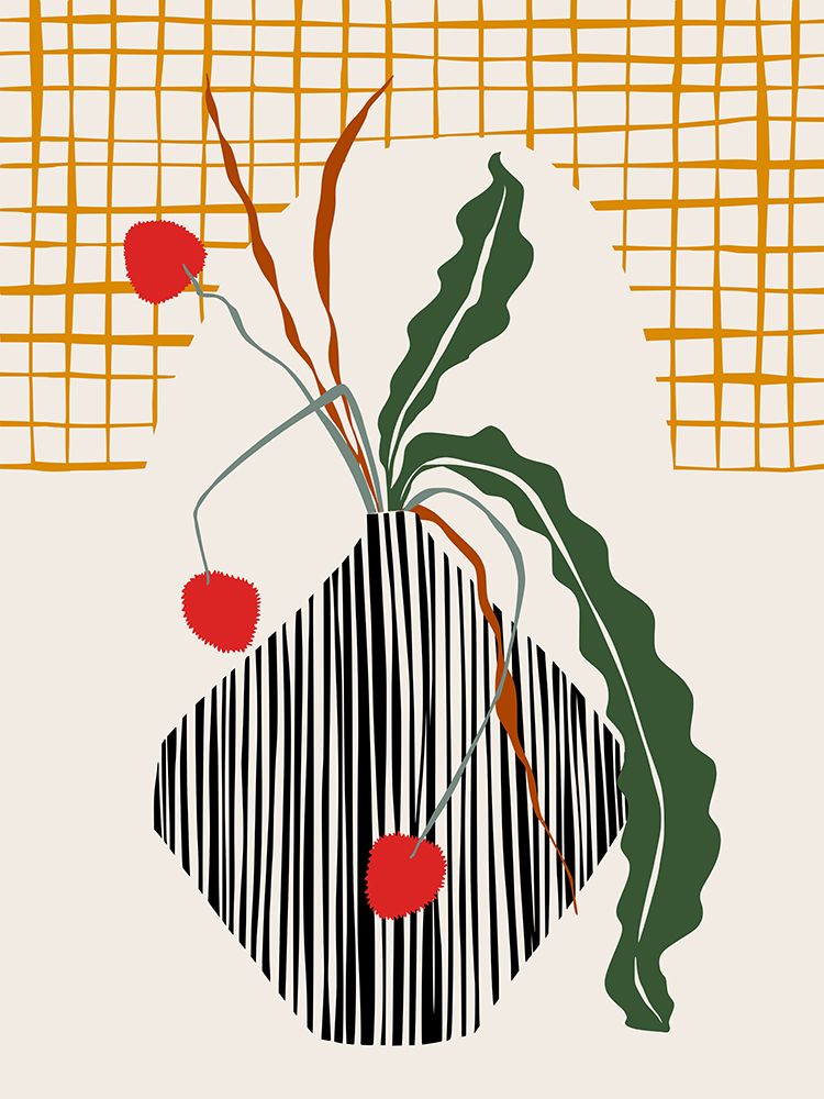Midcentury Ikebana Light art print by Annick for $57.95 CAD