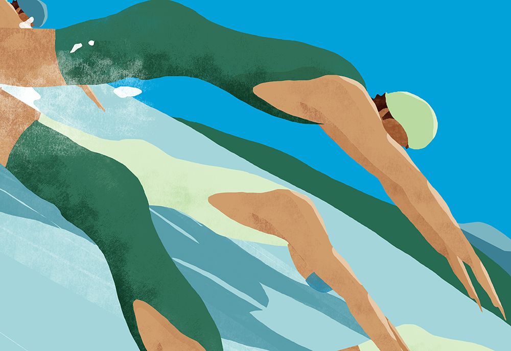 Swim art print by Annelien Smet for $57.95 CAD