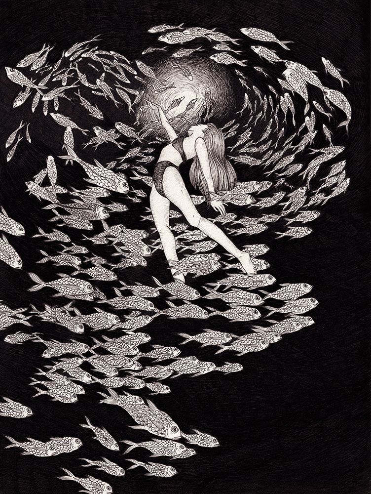 Even Fish Love the Sun Large art print by E.C. Mazur for $57.95 CAD