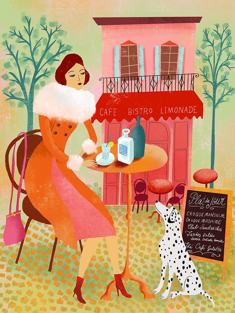 Bistro Anisette art print by Uta Krogmann for $57.95 CAD