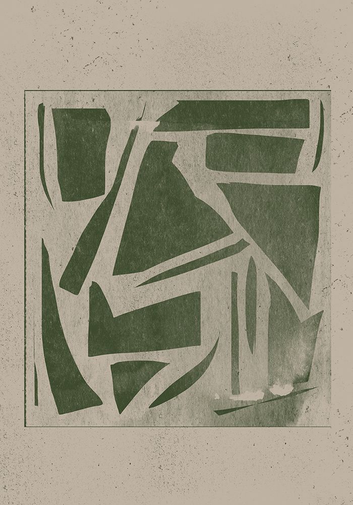 Green Paper Cut No.1 art print by The Miuus Studio for $57.95 CAD