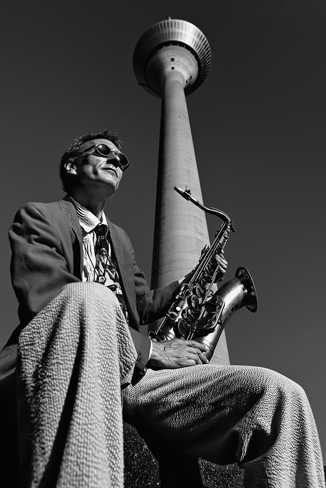 Frank M.-Saxophonist art print by Klaus Ratzer for $57.95 CAD