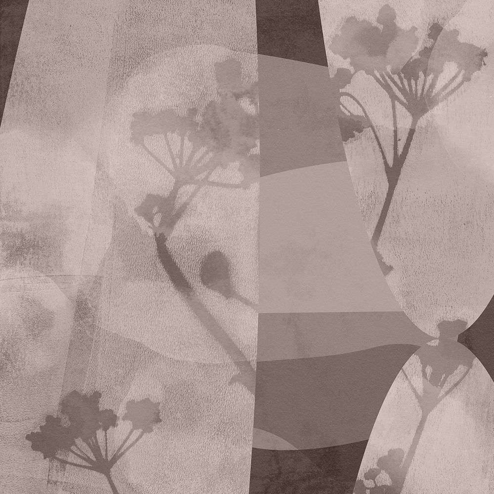 Abstract florals and organic shapes in taupe no. 2 art print by Dina Dankers for $57.95 CAD