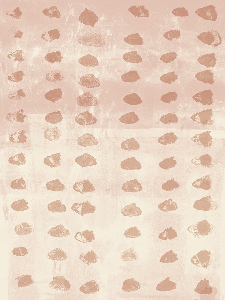 Rustic abstract pattern in light terra on pink and white art print by Dina Dankers for $57.95 CAD