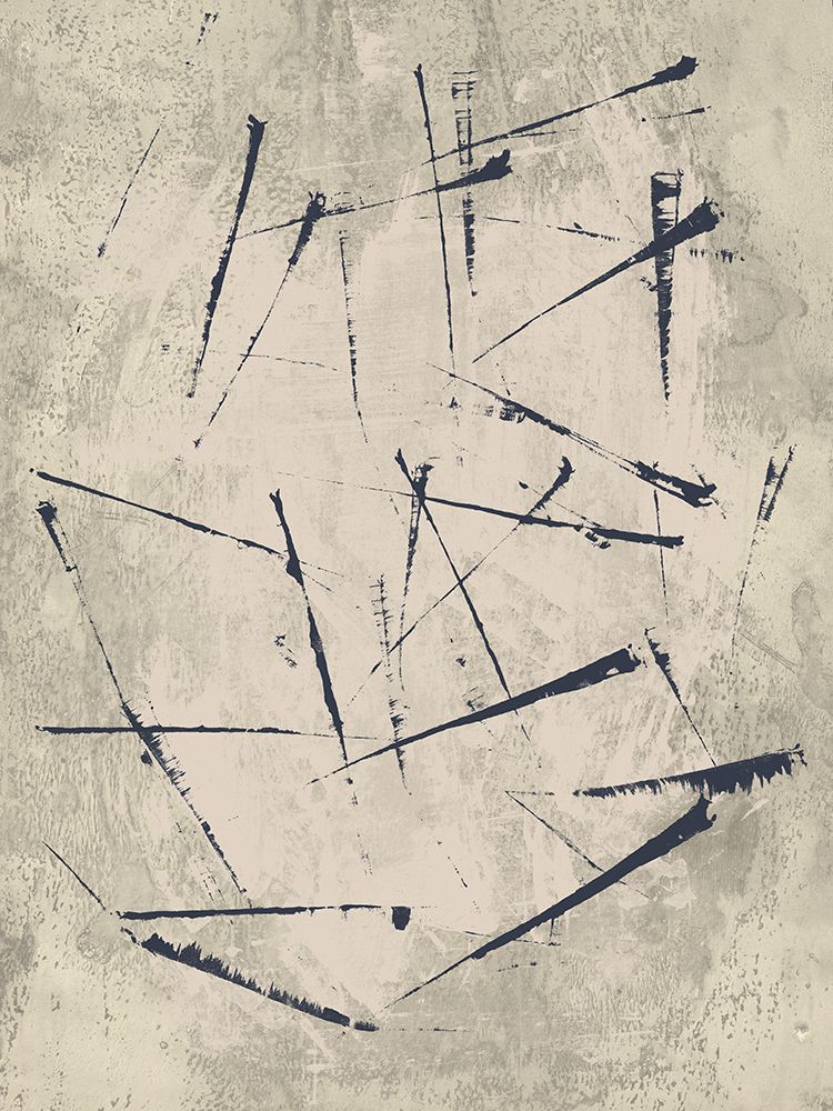 Staccato. Ink marks on neutral warm gray and white. art print by Dina Dankers for $57.95 CAD