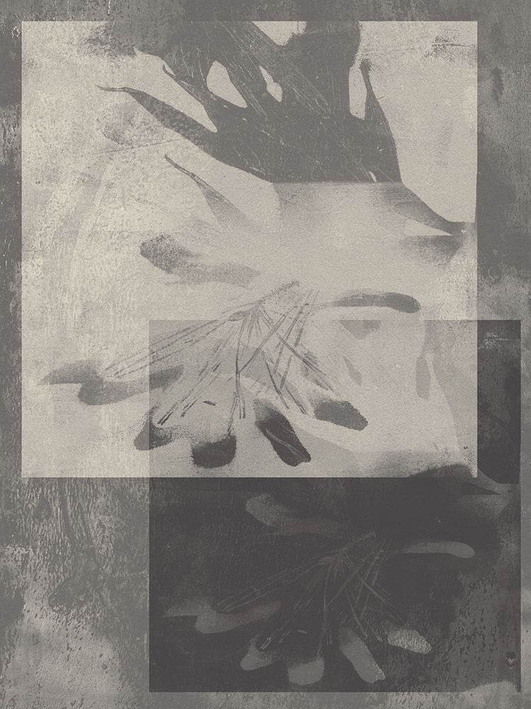 Neutral Abstract. Leaves in taupe and white. art print by Dina Dankers for $57.95 CAD